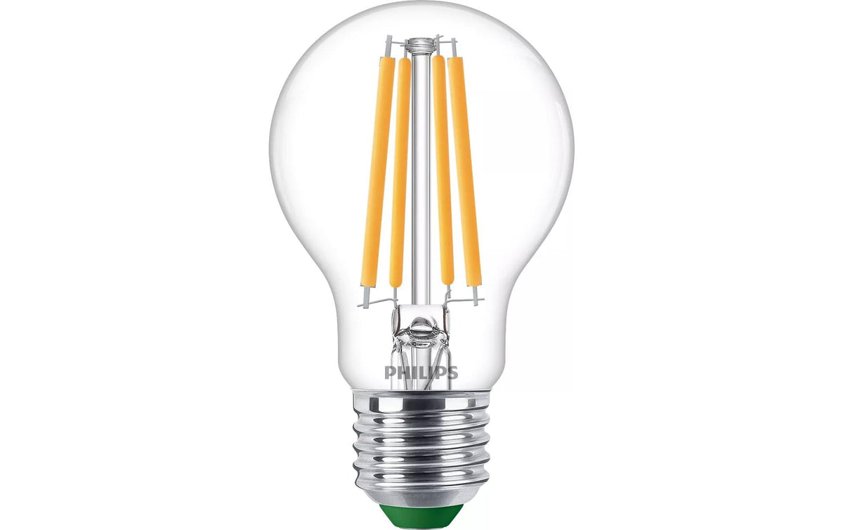 Philips by Signify Philips LED-Leuchtmittel E27 A60 – Warmweiss 2700 K, 1535 lm, 7,3 W – 3 Stk. – Klar, Glas