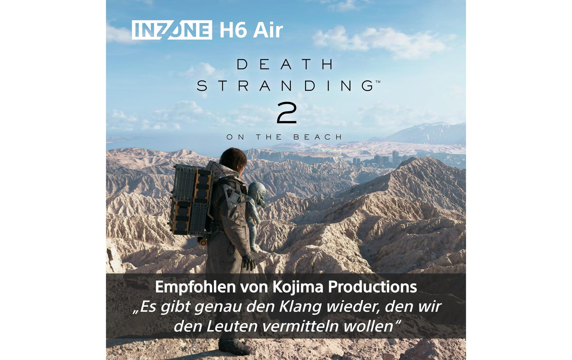 Sony INZONE H6 Air Gaming-Headset – Over-Ear, Stereo, 3,5 mm Klinke, BT, USB-C, für PC, PS5, Schwarz