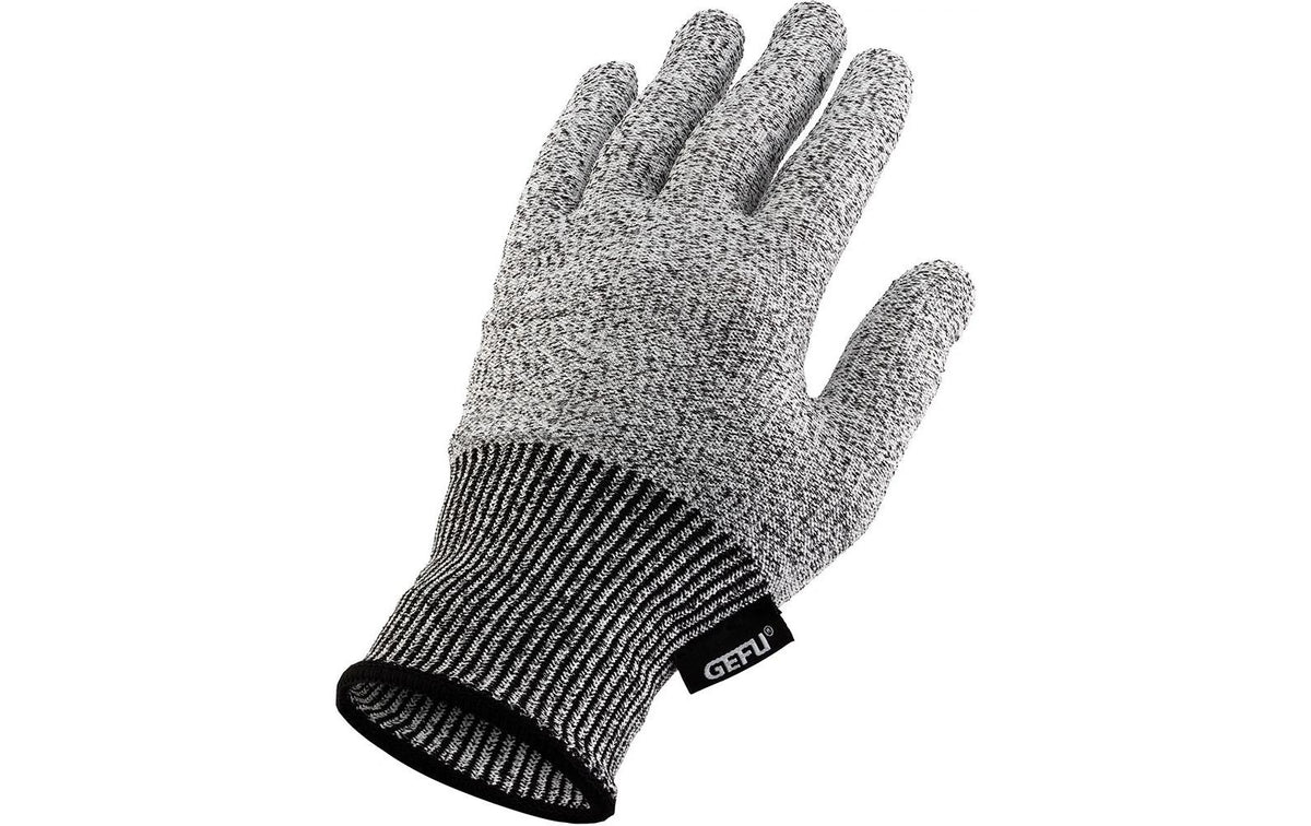 Gefu Schnittschutzhandschuhe SECURO – Universalgrösse, 1 Stück – Glasfasergewebe/Polyester/Kunststoff, Silber