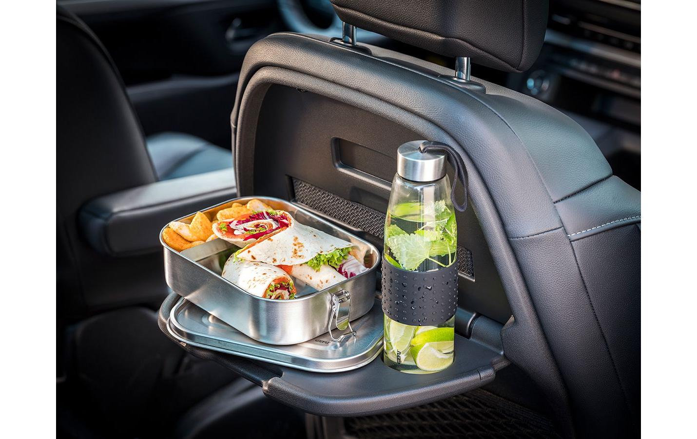 Gefu ENDURE – Lunchbox 1,4 l, 16,5 × 22 × 6,3 cm, Edelstahl/Silikon, Silber