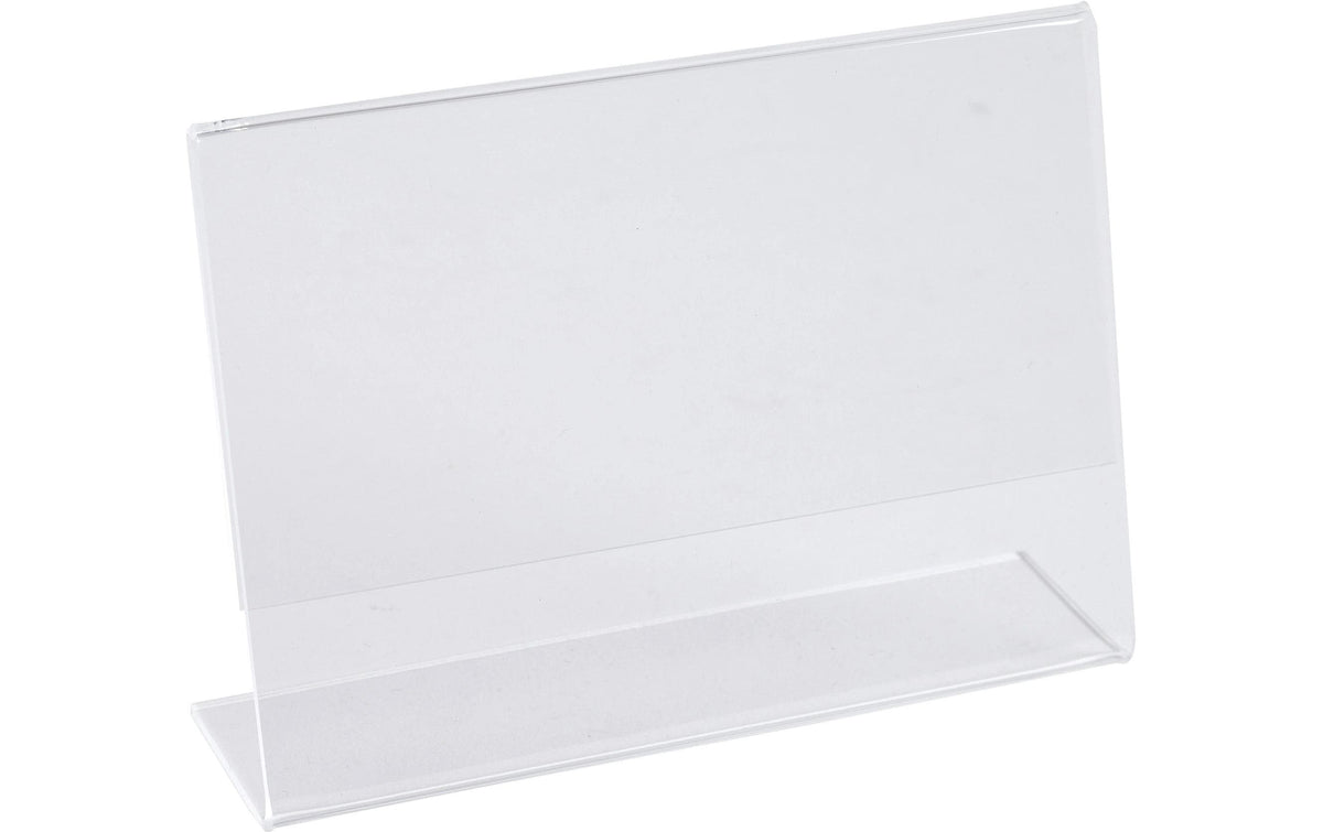 Exacompta Tischaufsteller – für A7 – Querformat – Transparent – Acryl – 10 Stk.