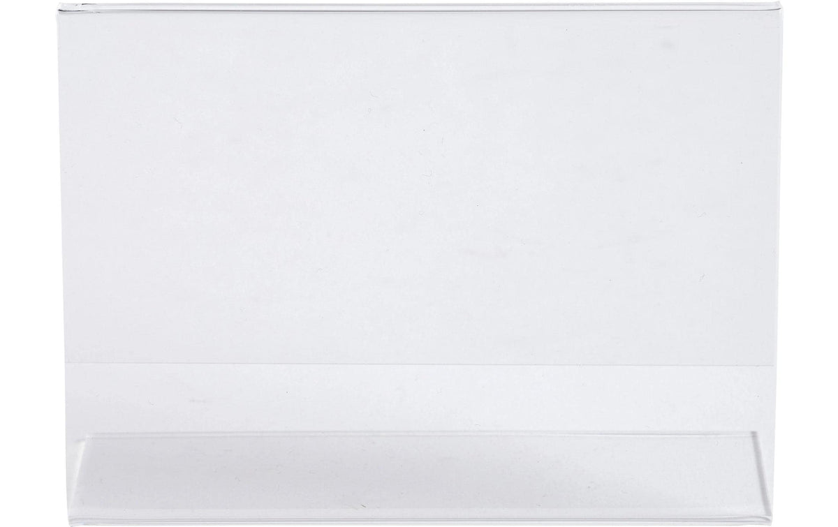 Exacompta Tischaufsteller – für A7 – Querformat – Transparent – Acryl – 10 Stk.