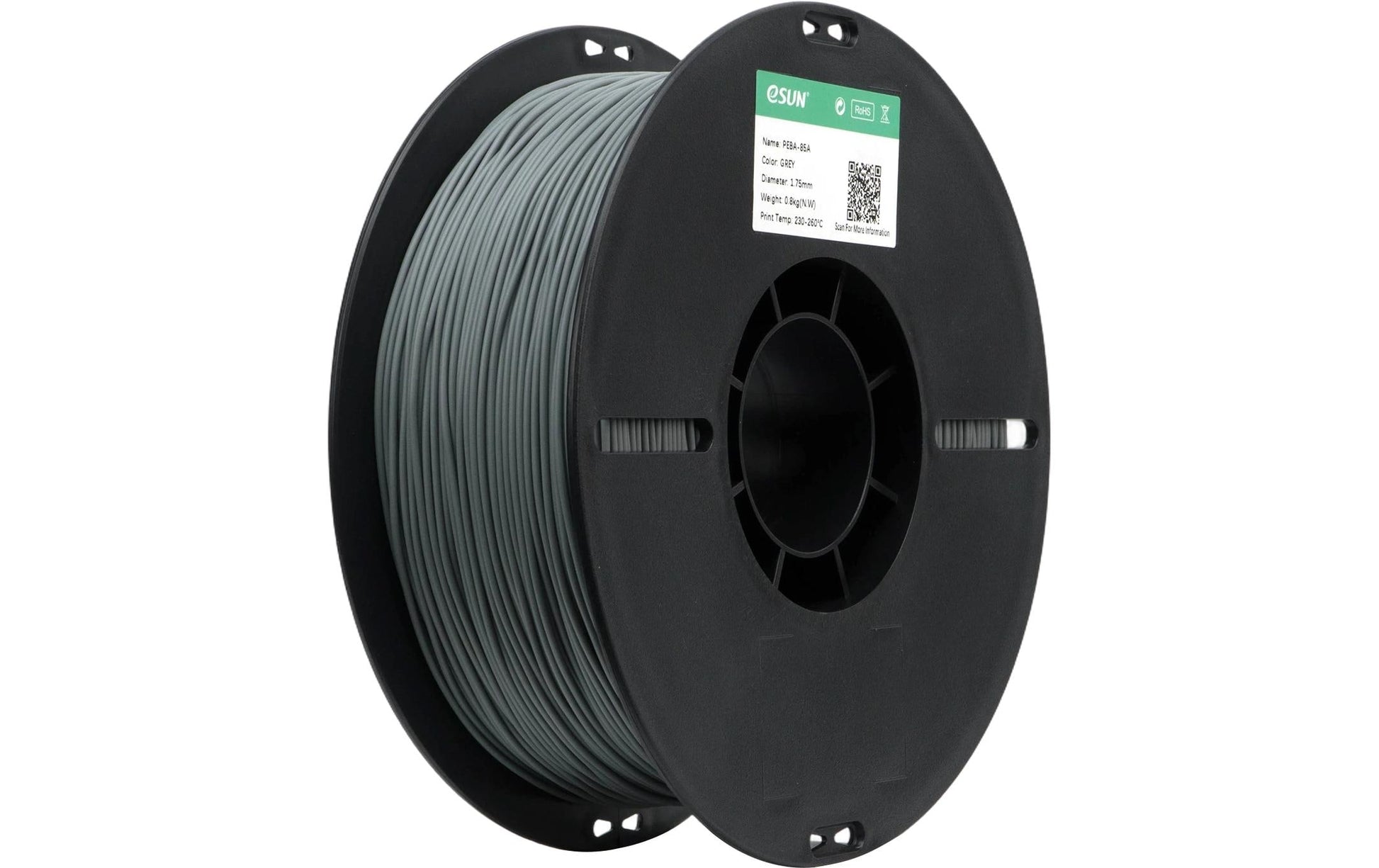 Esun 3D-Drucker-Filament Hyper PEBA 1,75 mm Grau, 0,8 kg