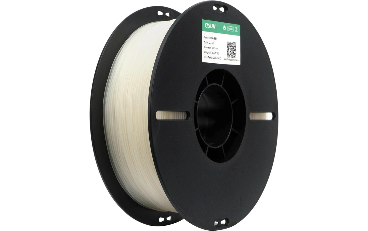 Esun 3D-Drucker-Filament Hyper PEBA 1,75 mm Transparent, 0,8 kg