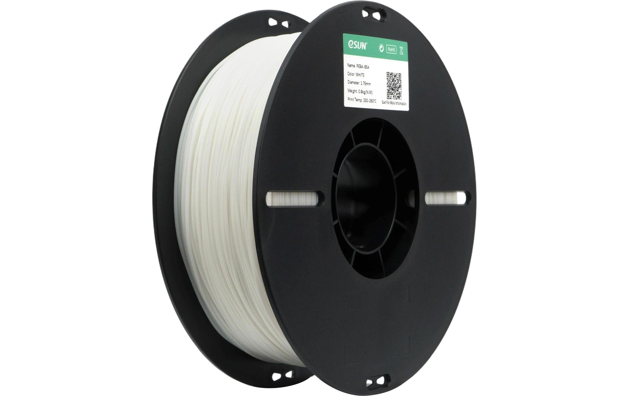 Esun 3D-Drucker-Filament Hyper PEBA 1,75 mm Weiss, 0,8 kg