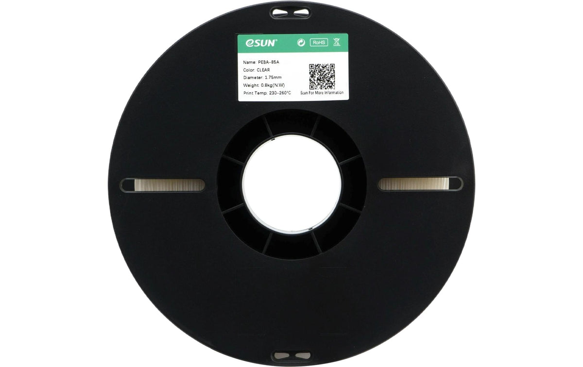 Esun 3D-Drucker-Filament Hyper PEBA 1,75 mm Transparent, 0,8 kg