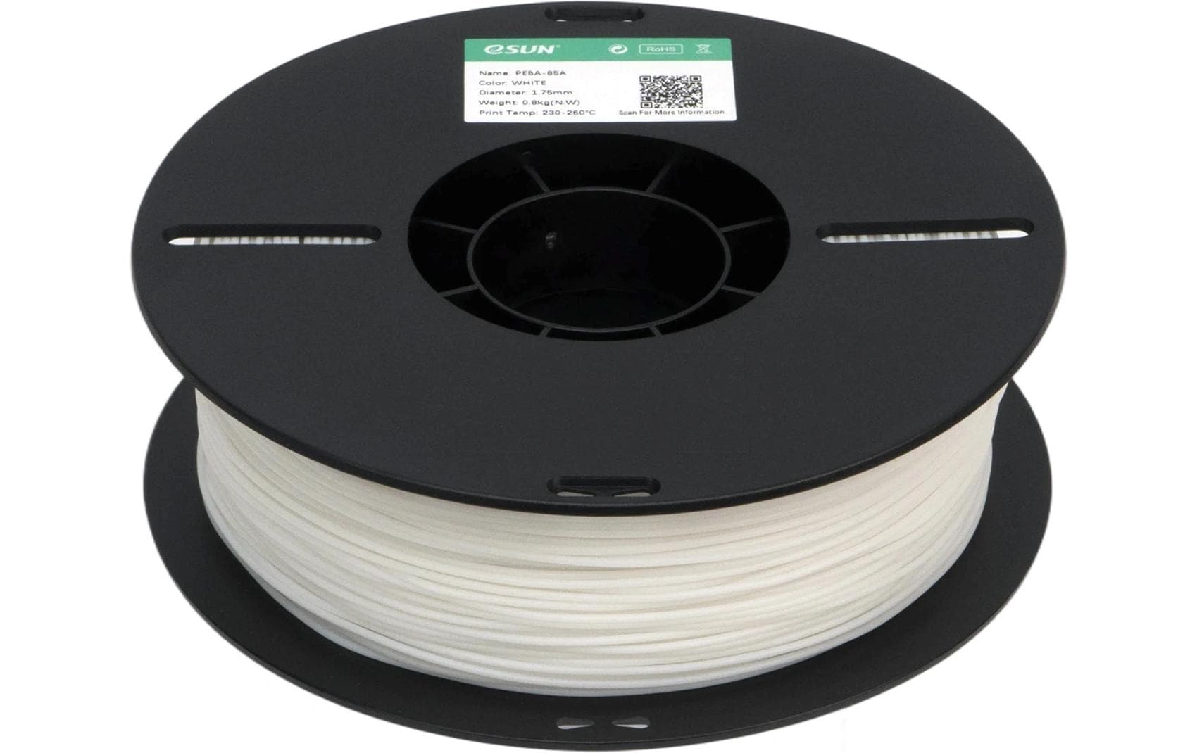 Esun 3D-Drucker-Filament Hyper PEBA 1,75 mm Weiss, 0,8 kg