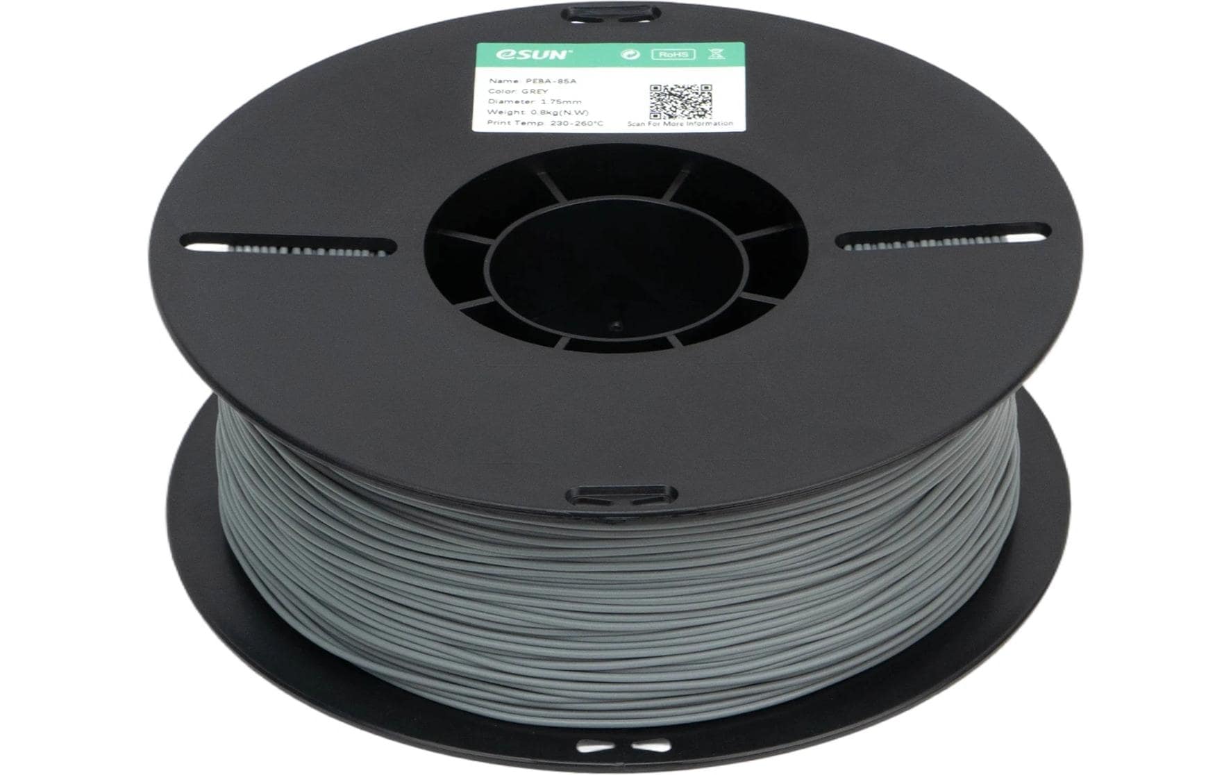 Esun 3D-Drucker-Filament Hyper PEBA 1,75 mm Grau, 0,8 kg