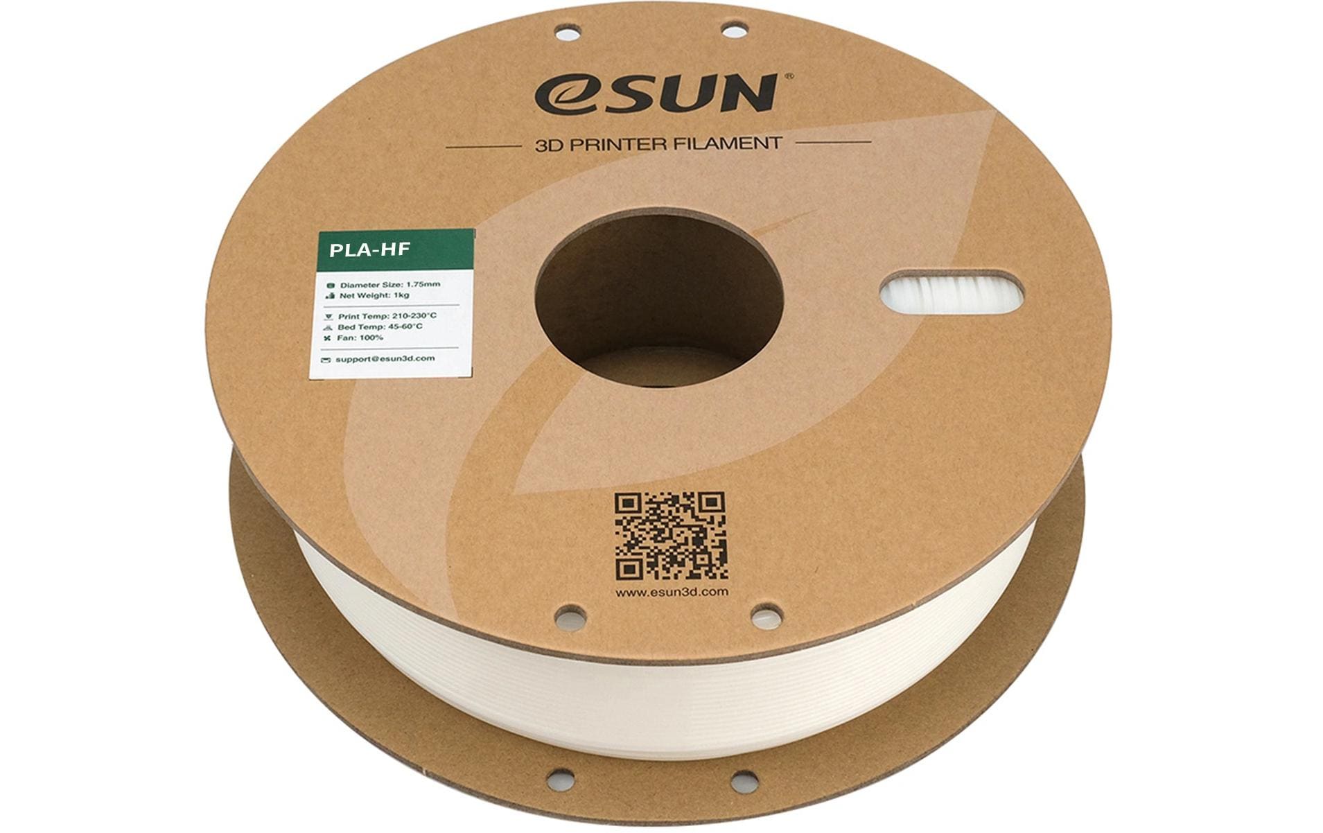Esun 3D-Drucker-Filament Hyper PLA 1,75 mm Weiss, 1 kg