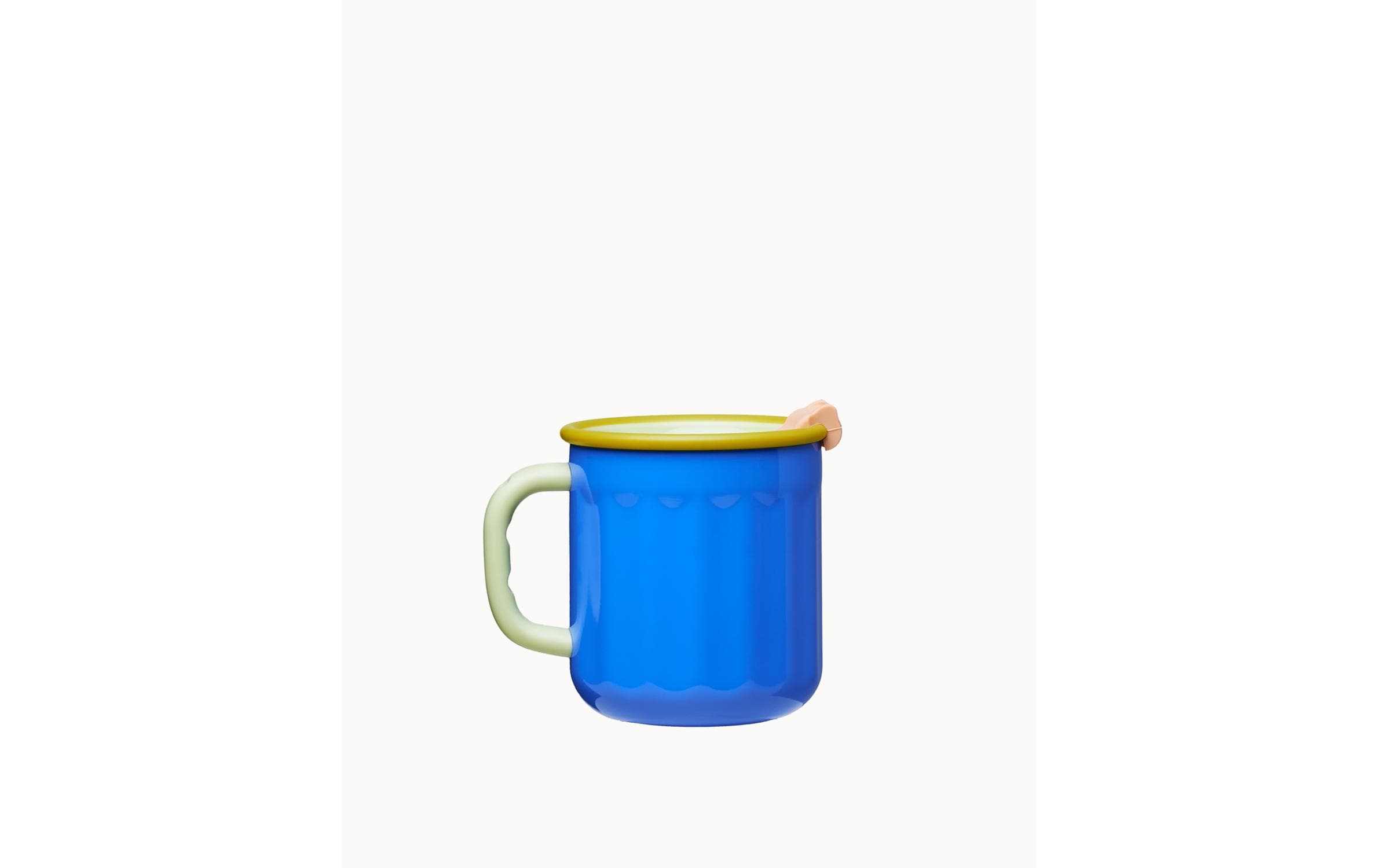 Bioloco Becher Explorer Ocean – 450 ml, Edelstahl/Silikon, Blau, mit TPR-Deckel