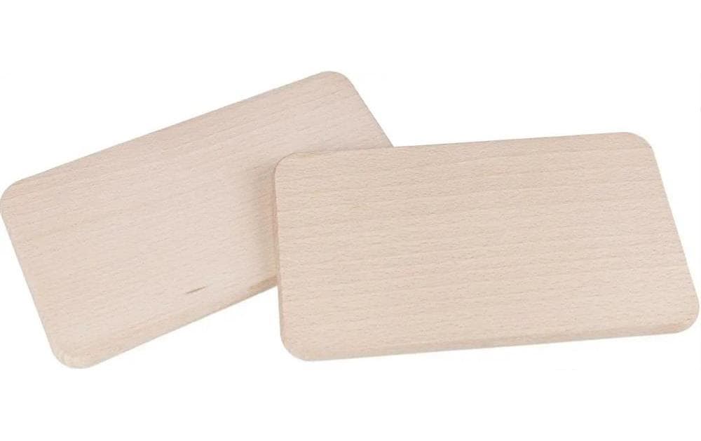 Creanorm Schneidebrett 12,5 × 22,5 × 1,2 cm, Buche, Weiss