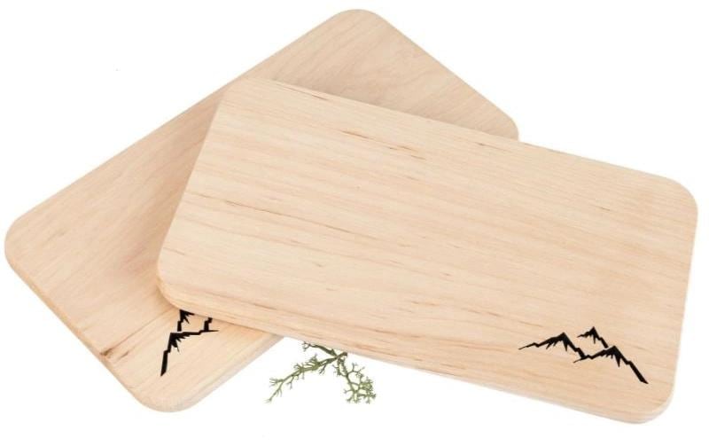 Creanorm Schneidebrett 12,5 × 22,5 × 1,2 cm, Erle (FSC), weiss