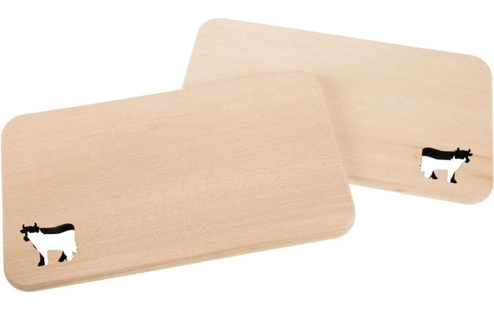 Creanorm Schneidebrett 22 × 12 × 1,2 cm, Massive europäische Erle, Braun