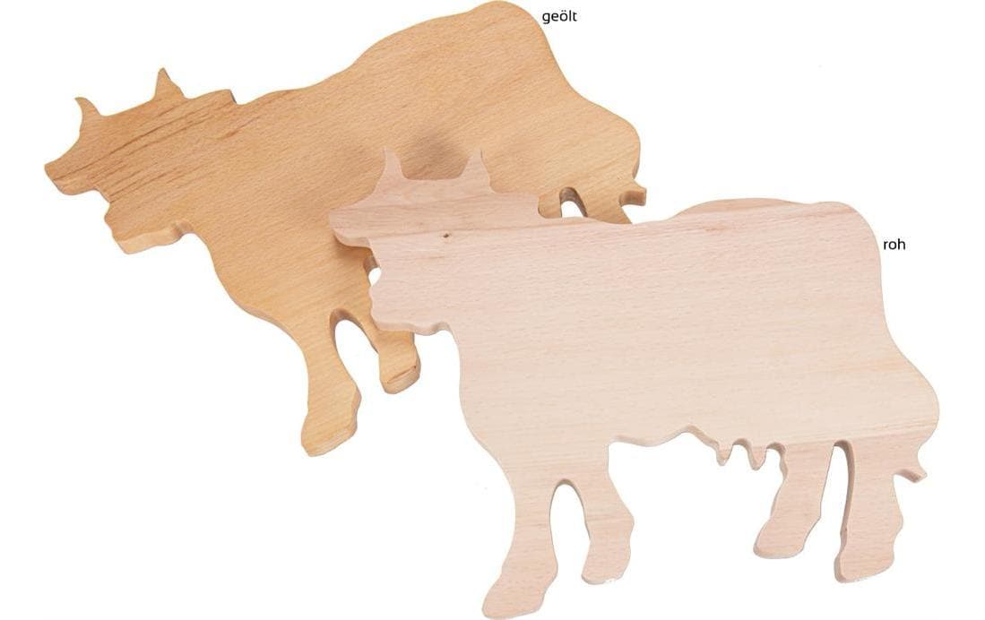 Creanorm Schneidebrett 27,5 × 35,5 × 2 cm, Buche, Braun/Edelweiss