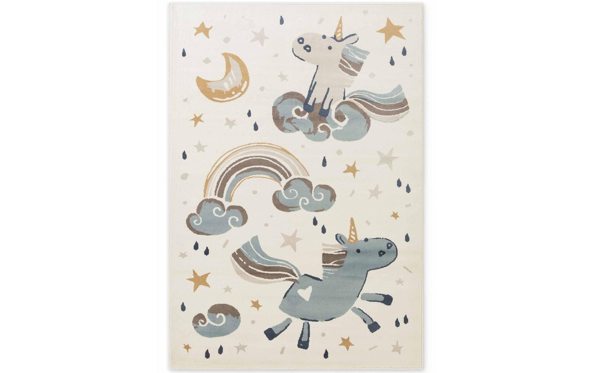 Hanse home Kinderteppich Einhorn – 160 × 235 cm – Polypropylen, mehrfarbig