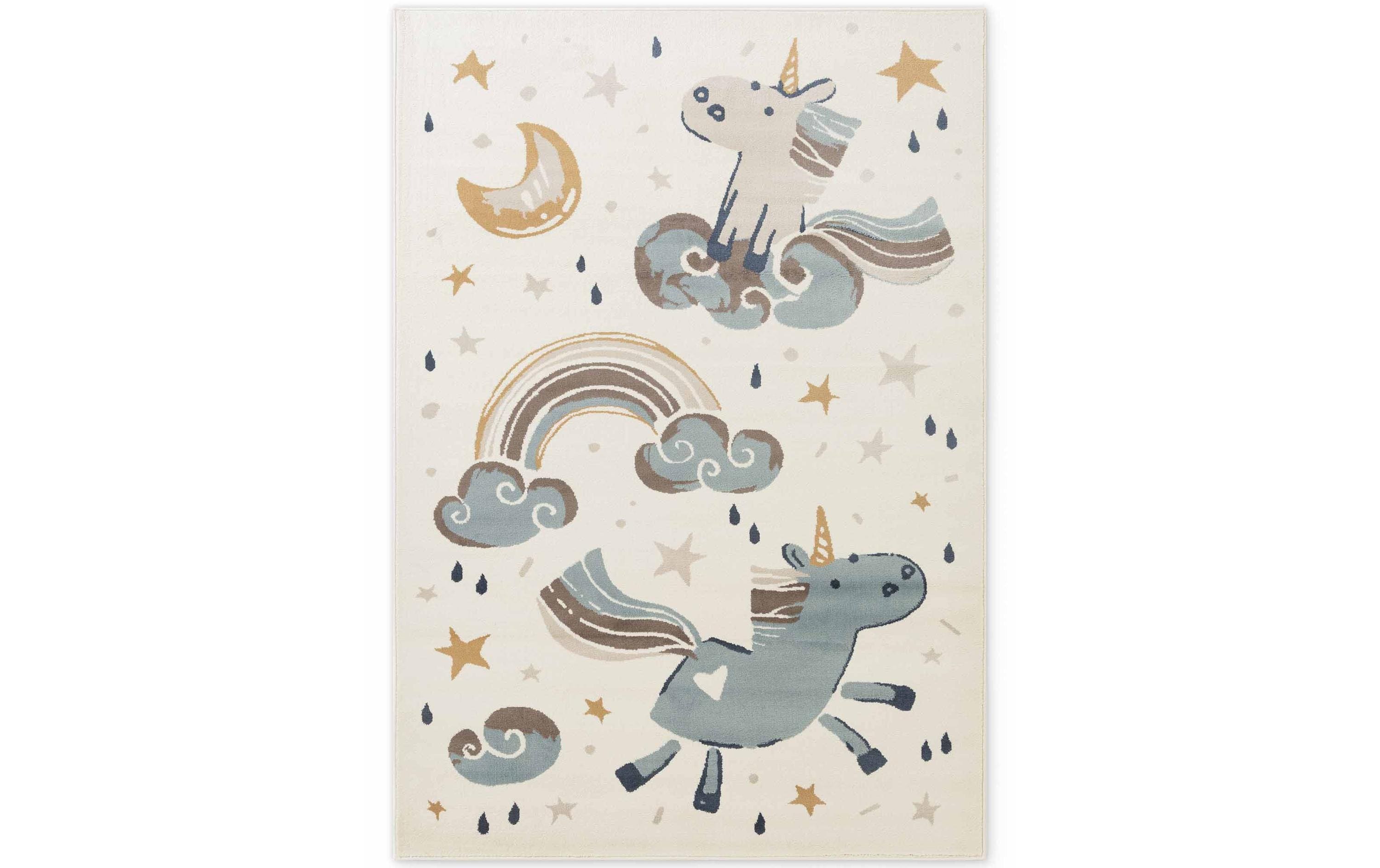 Hanse home Kinderteppich Einhorn – 160 × 235 cm – Polypropylen, mehrfarbig