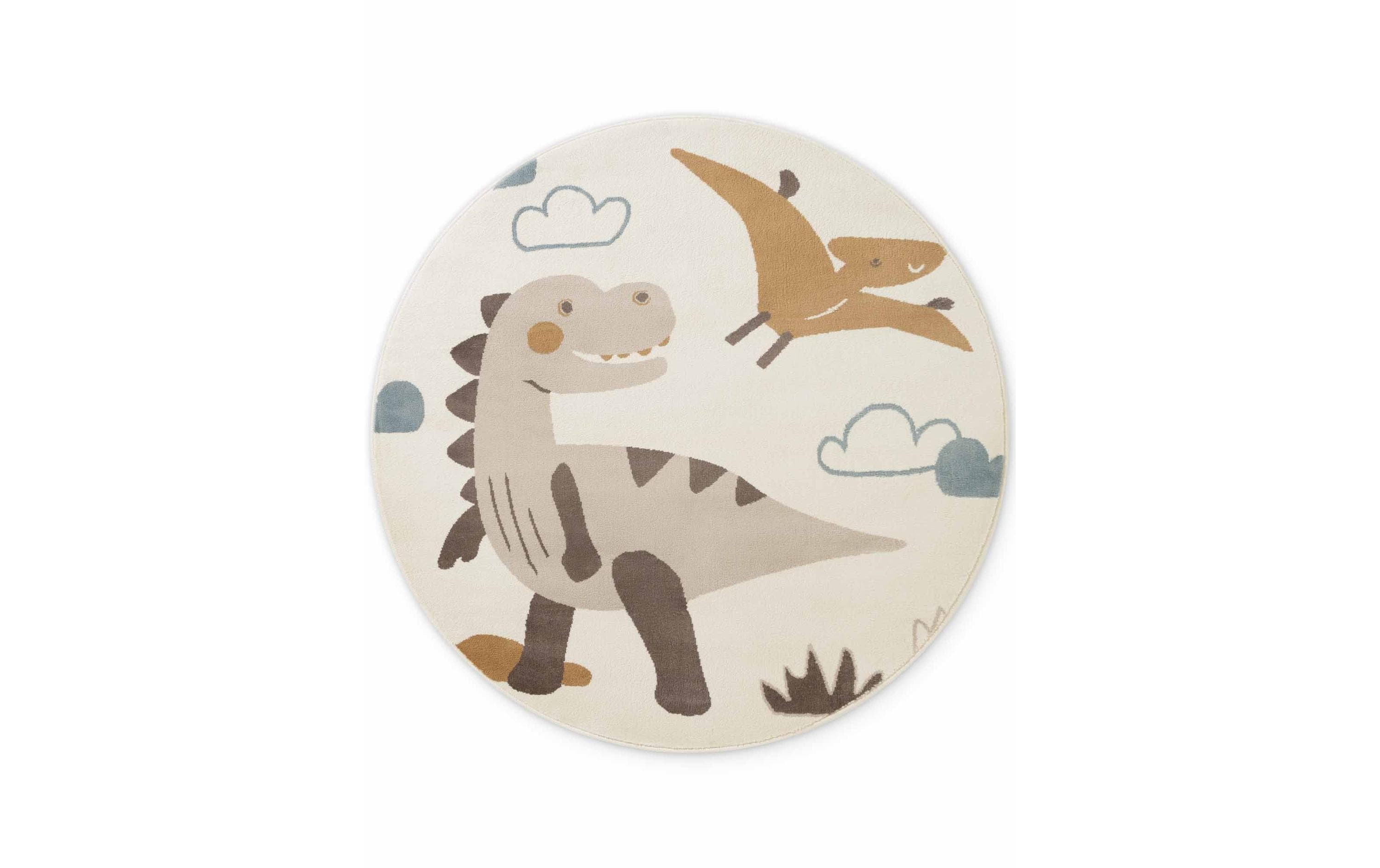 Hanse Home Bodenmatte Dino – 160 cm, Creme, 100% Polypropylen