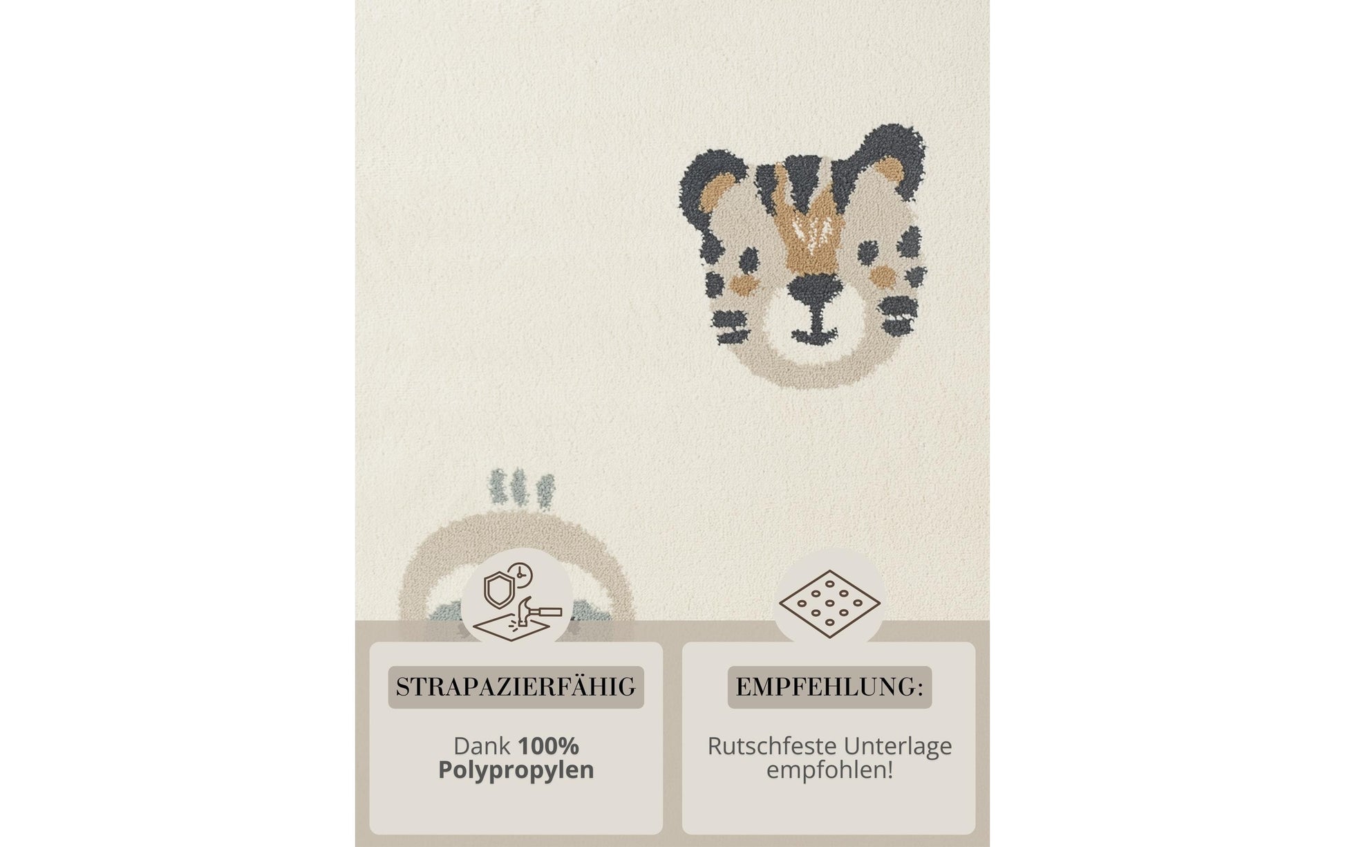 Hanse Home Kinderteppich Tiny Zoo – 160 × 235 cm, Mehrfarbig, Polypropylen