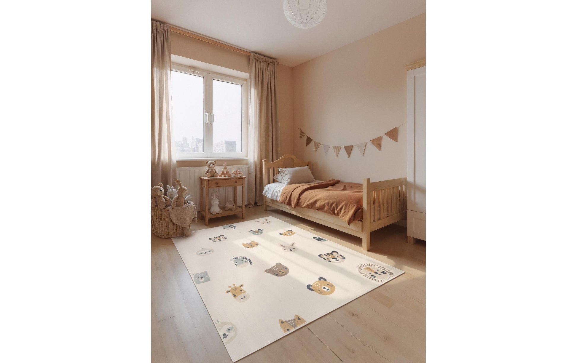 Hanse Home Bodenmatte Tiny Zoo – 120 × 170 cm, Mehrfarbig, Polypropylen