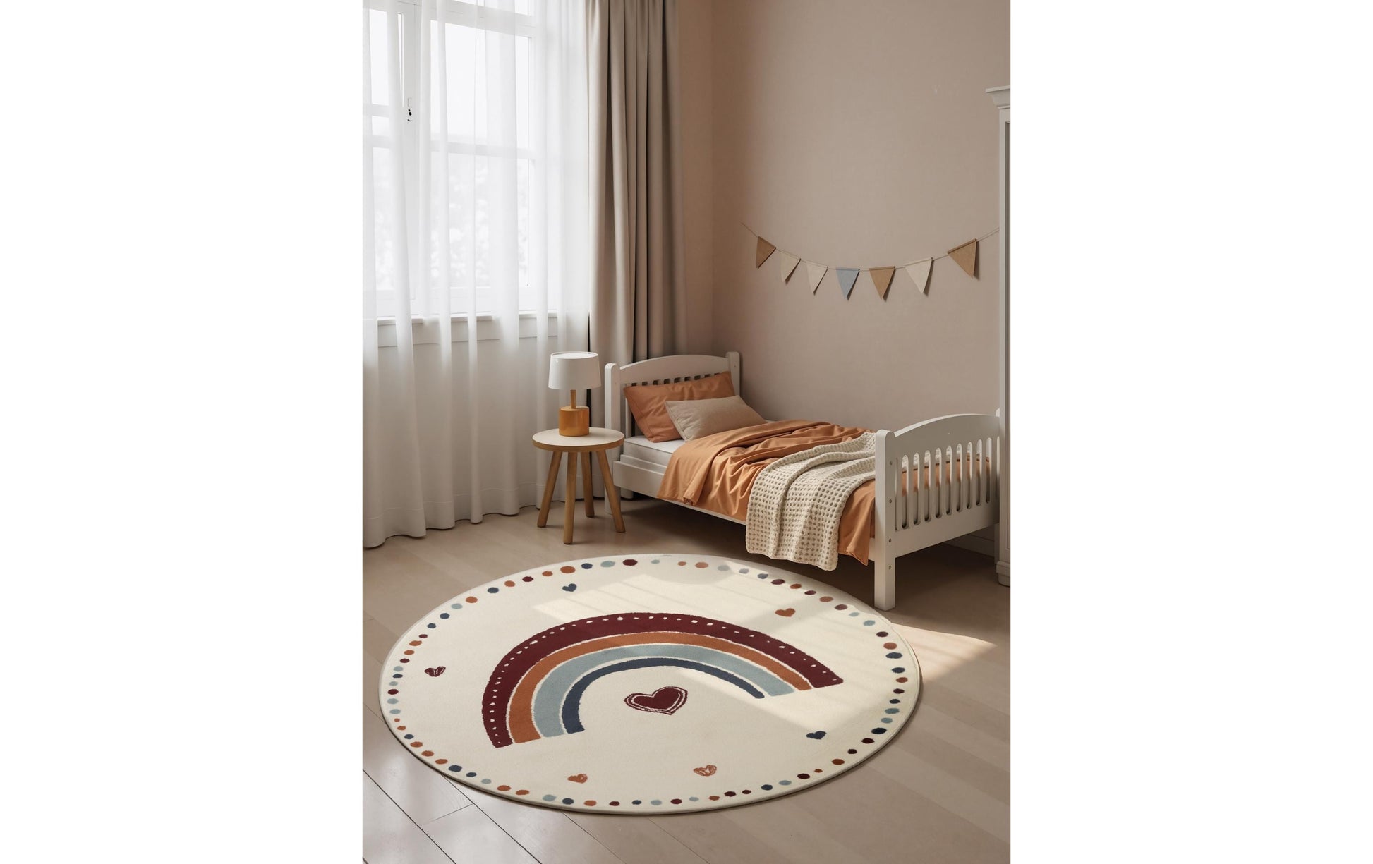 Hanse Home Luvy Kinderteppich – Ø 160 cm – Polypropylen, mehrfarbig