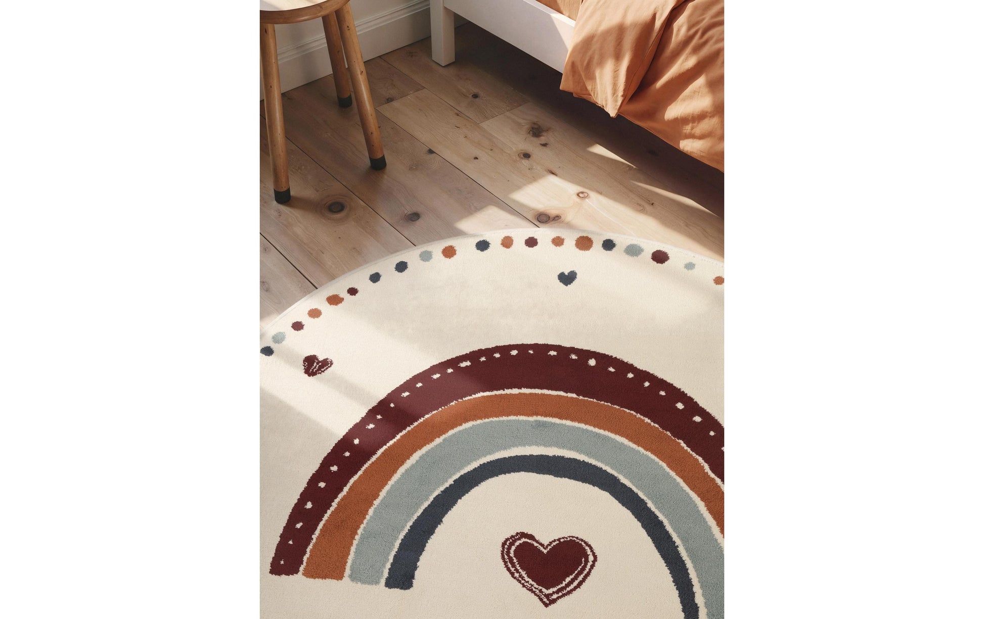 Hanse Home Luvy Kinderteppich – Ø 160 cm – Polypropylen, mehrfarbig