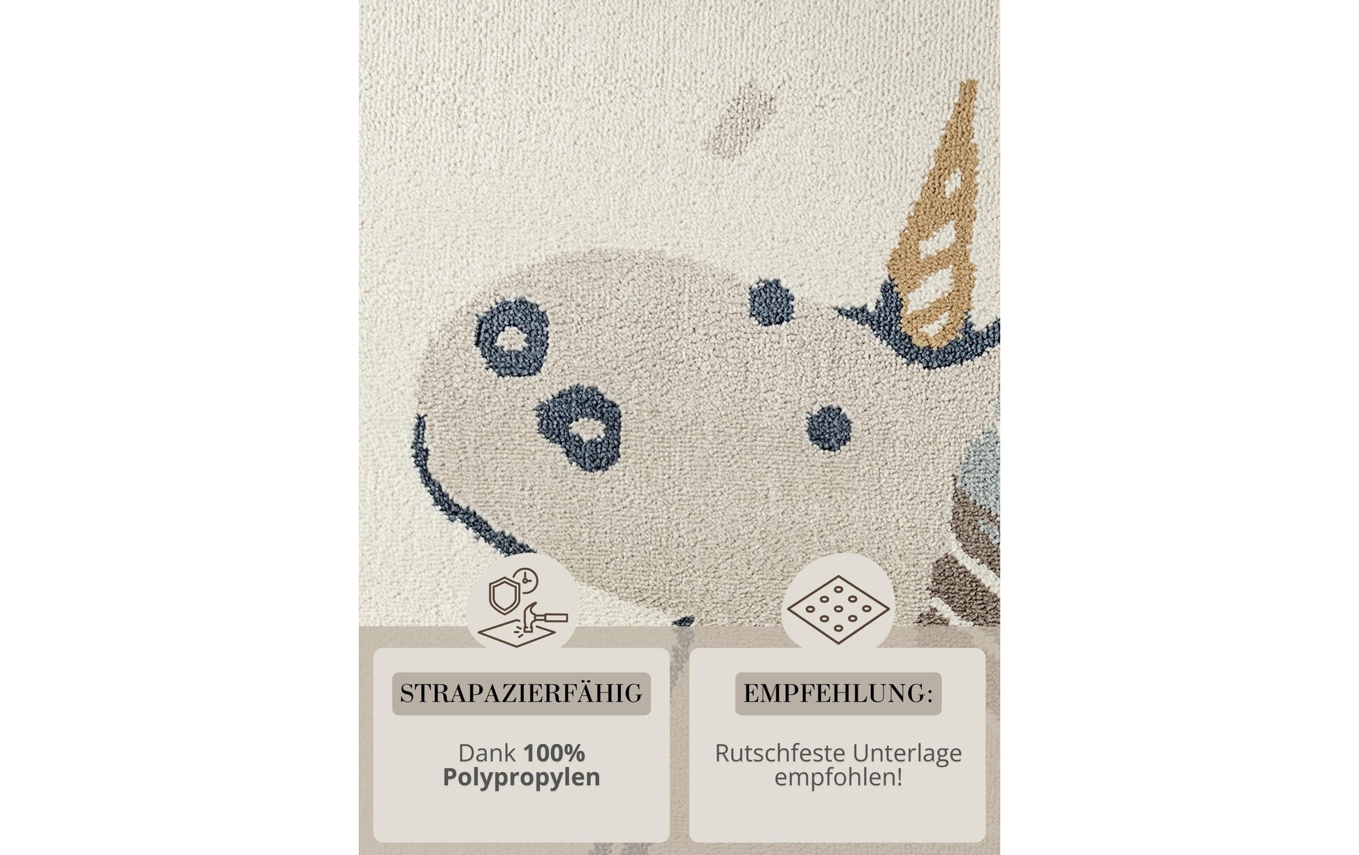 Hanse home Kinderteppich Einhorn – 160 × 235 cm – Polypropylen, mehrfarbig