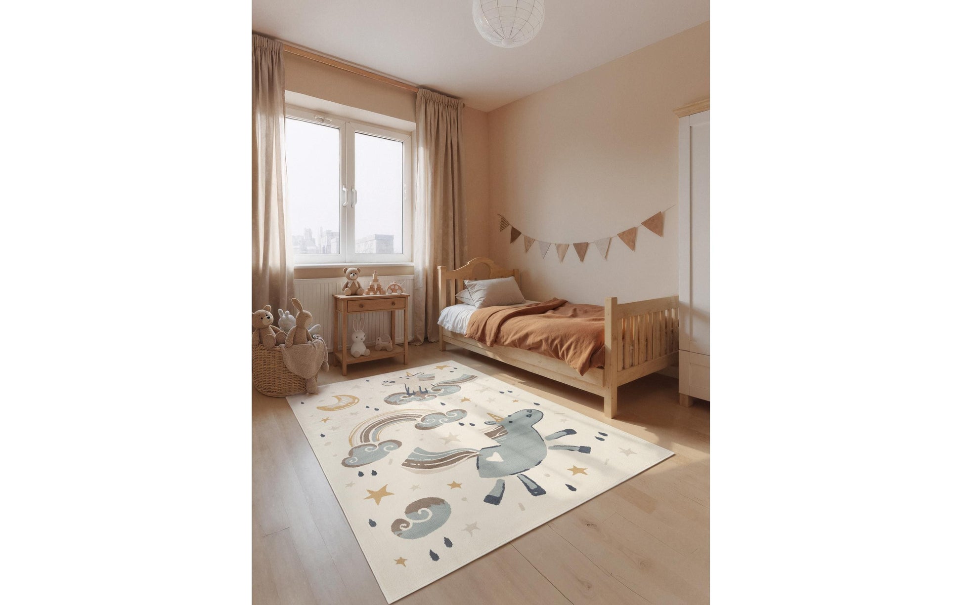 Hanse home Kinderteppich Einhorn – 160 × 235 cm – Polypropylen, mehrfarbig