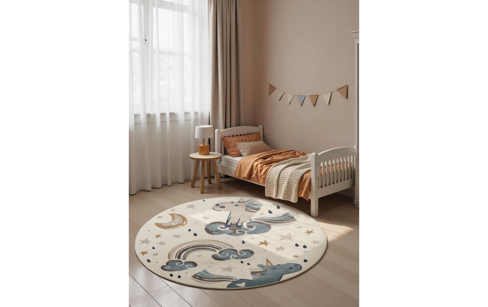 Hanse Home Spielteppich Einhorn – 160 cm, Mehrfarbig, Polypropylen