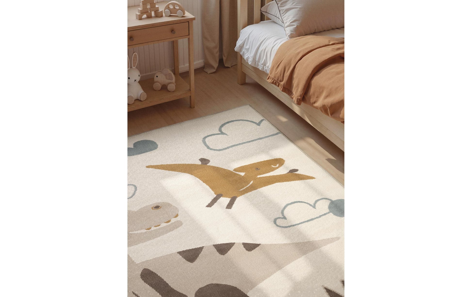 Hanse Home Spielteppich Dino – 160 × 235 cm, Creme, Polypropylen