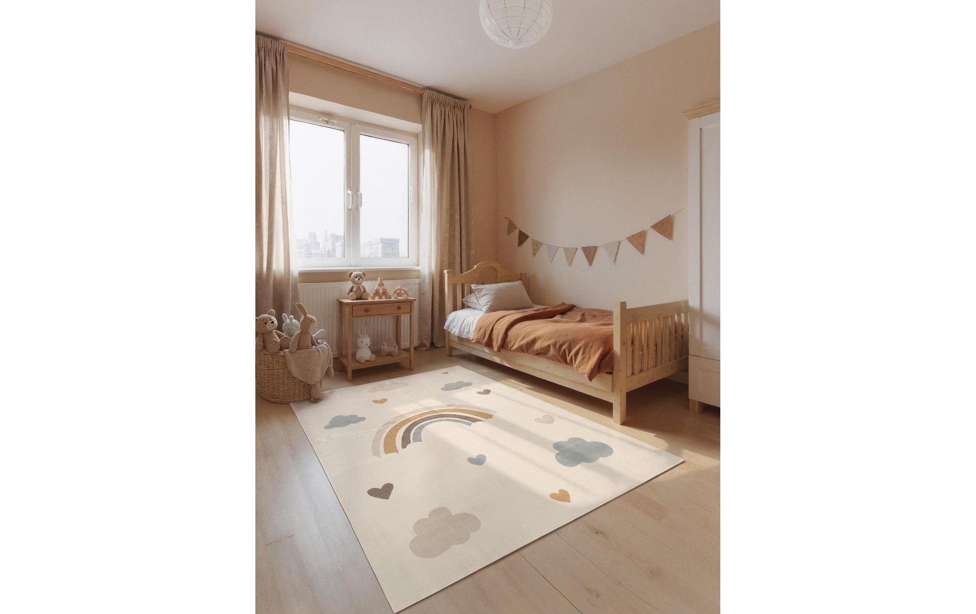 Hanse home Kinderteppich Skyla – 120 × 170 cm, Mehrfarbig, 100% Polypropylen