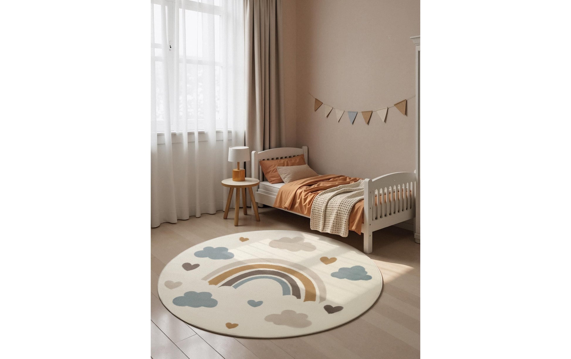 Hanse Home Kinderteppich Skyla – 160 cm, Mehrfarbig, 100% Polypropylen