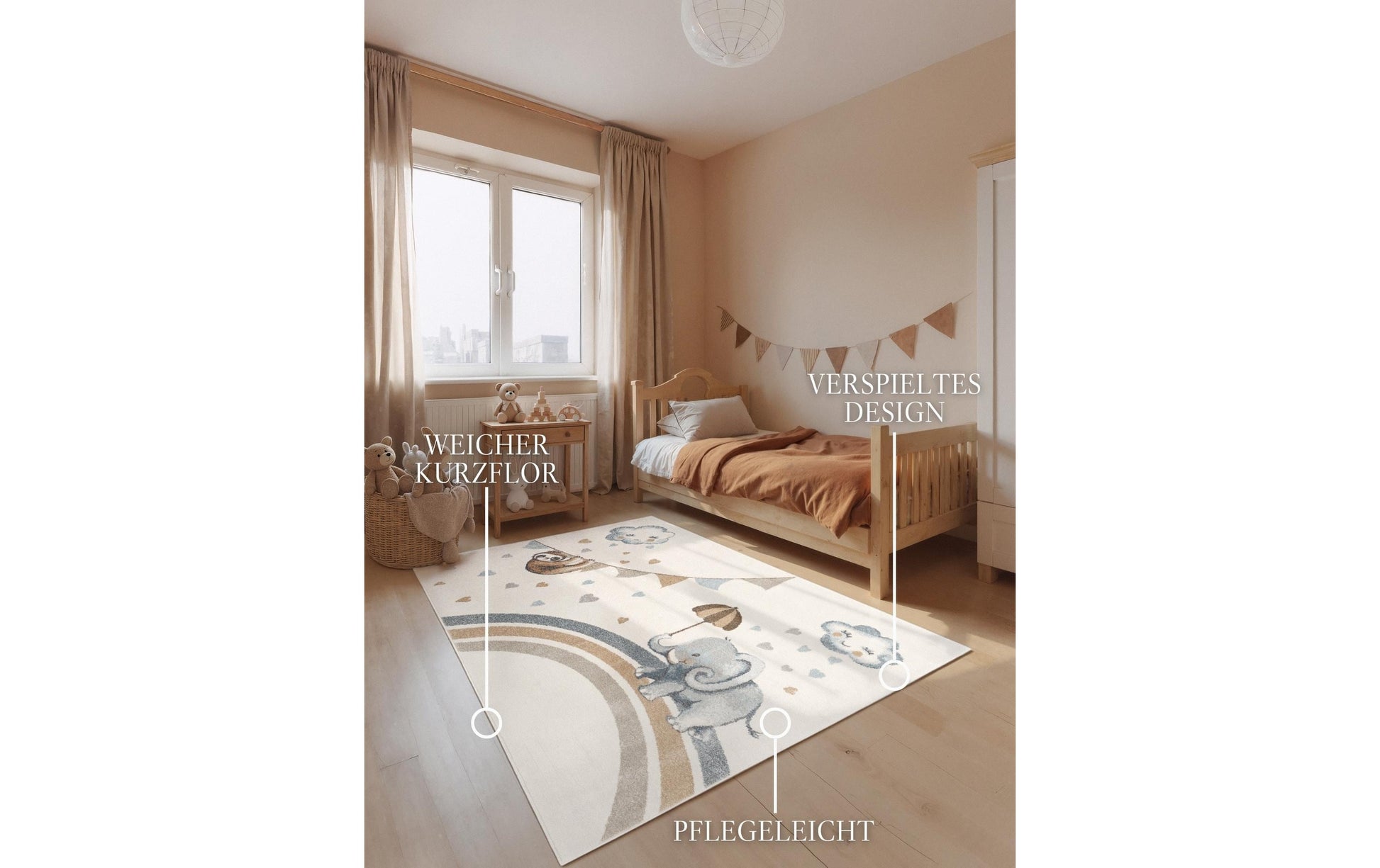 Villeroy & Boch Teppich – 160 × 230 cm – Polypropylen, beige