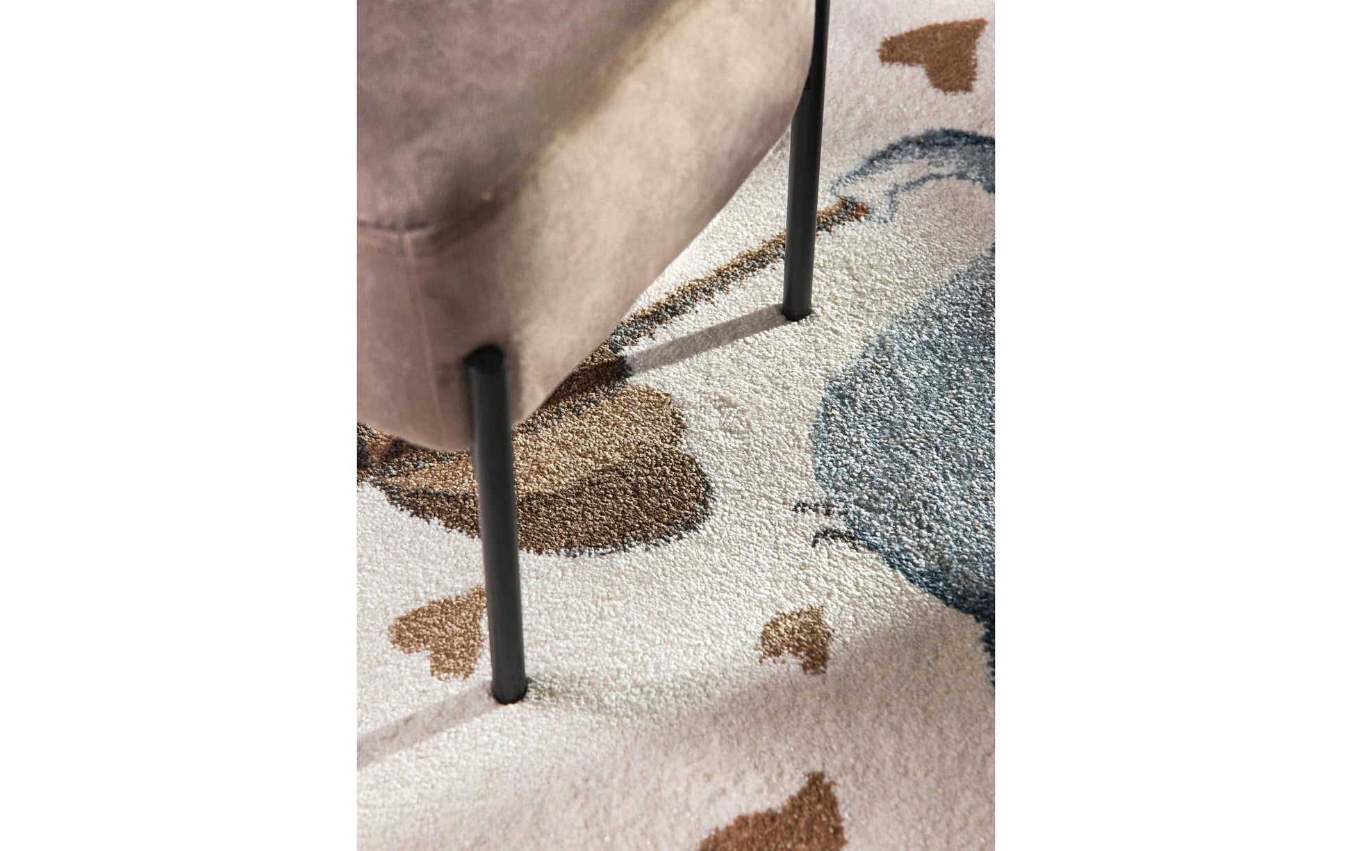 Villeroy & Boch Bodenmatte Elephant Rainy – Ø 160 cm, Creme, 100% Polypropylen