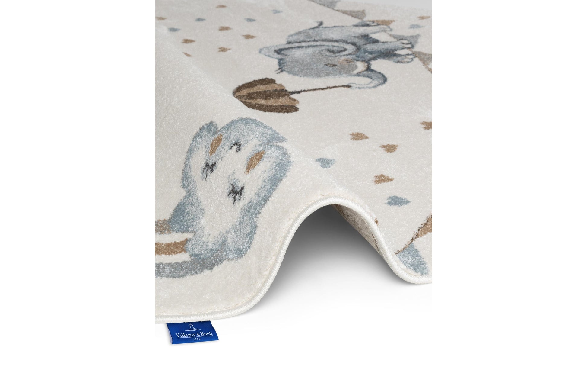 Villeroy & Boch Elephant Rainbow Teppich – Ø 160 cm – Polypropylen, beige