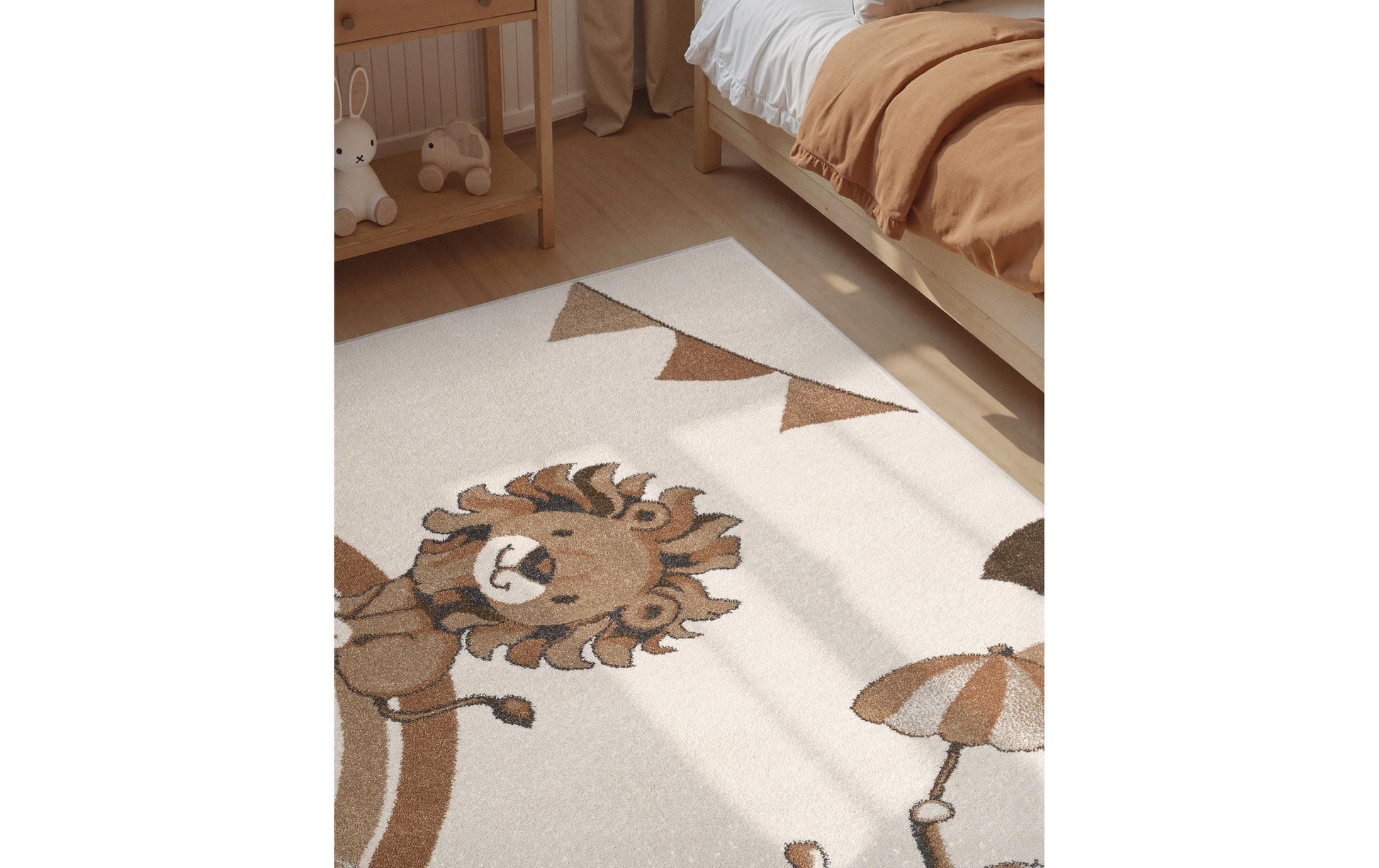 Villeroy & Boch Bodenmatte Kind. Lion Summer Party – 120 × 170 cm, Creme, Polypropylen