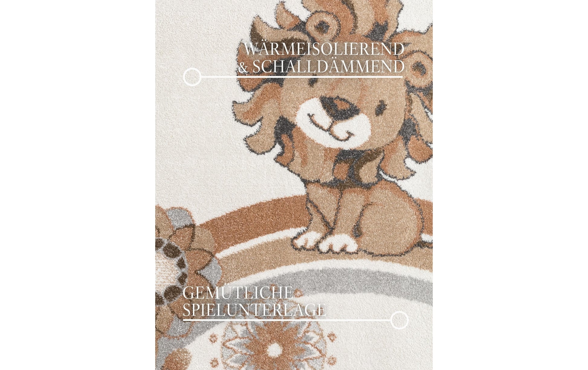 Villeroy & Boch Lion Summer Party Teppich – 160 × 230 cm – Polypropylen, beige