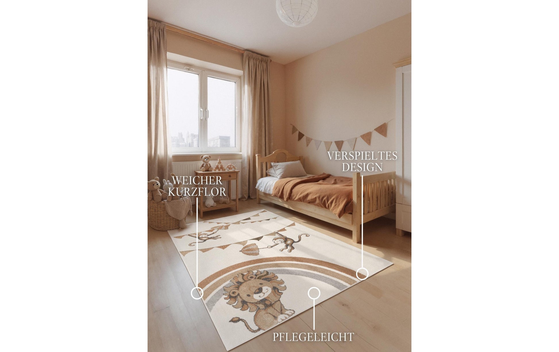 Villeroy & Boch Teppich – 160 × 230 cm – Polypropylen, beige