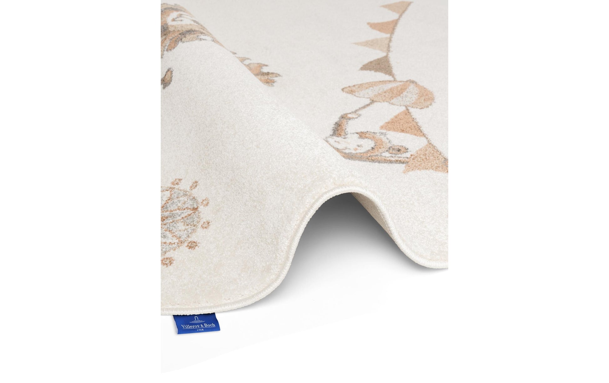 Villeroy & Boch Like a Lion Kinderteppich – Ø 160 cm – Polypropylen, beige
