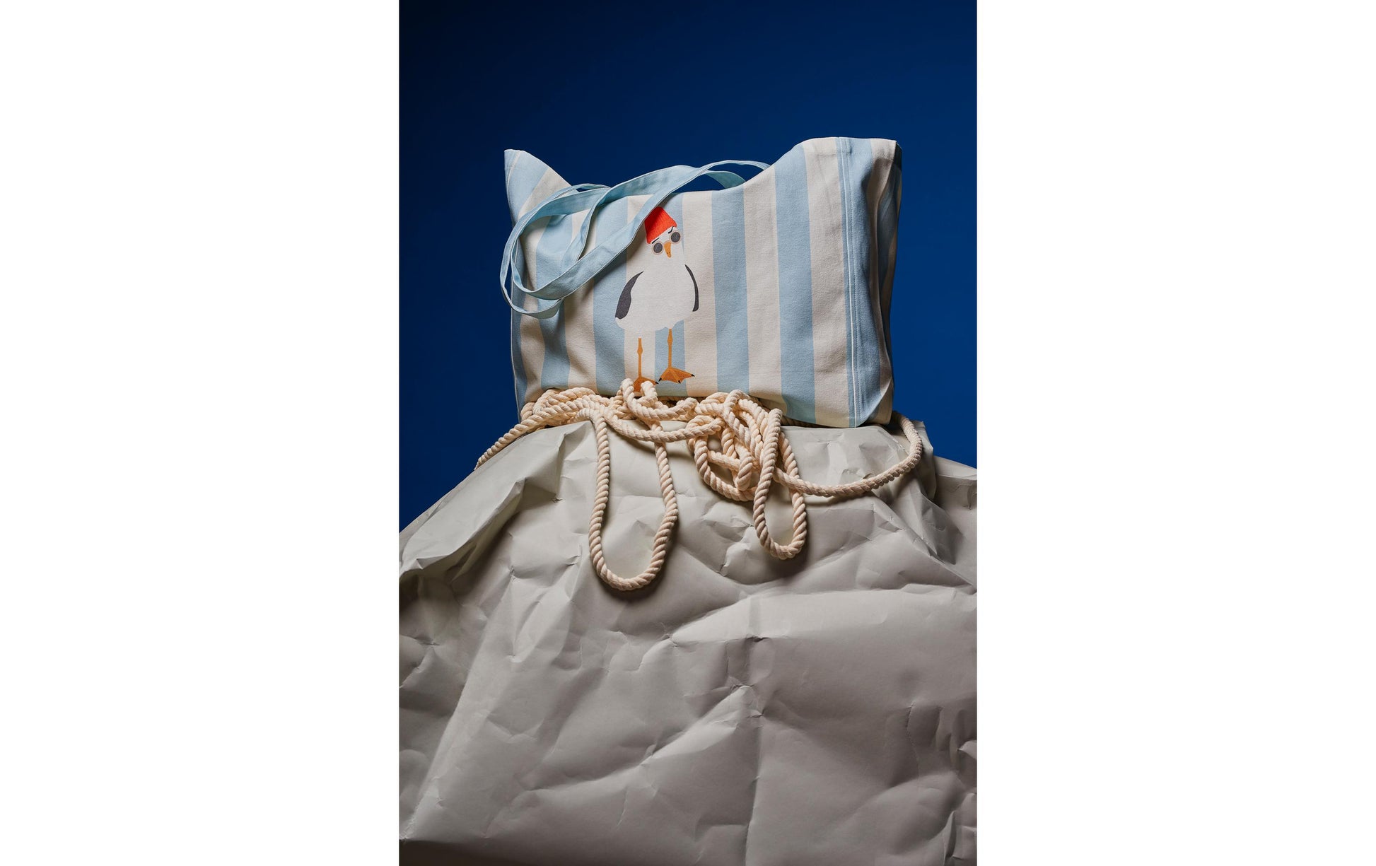 Chic-mic Stofftasche, Bio-Baumwolle, Motiv Sea Gull, 480×420×140 mm