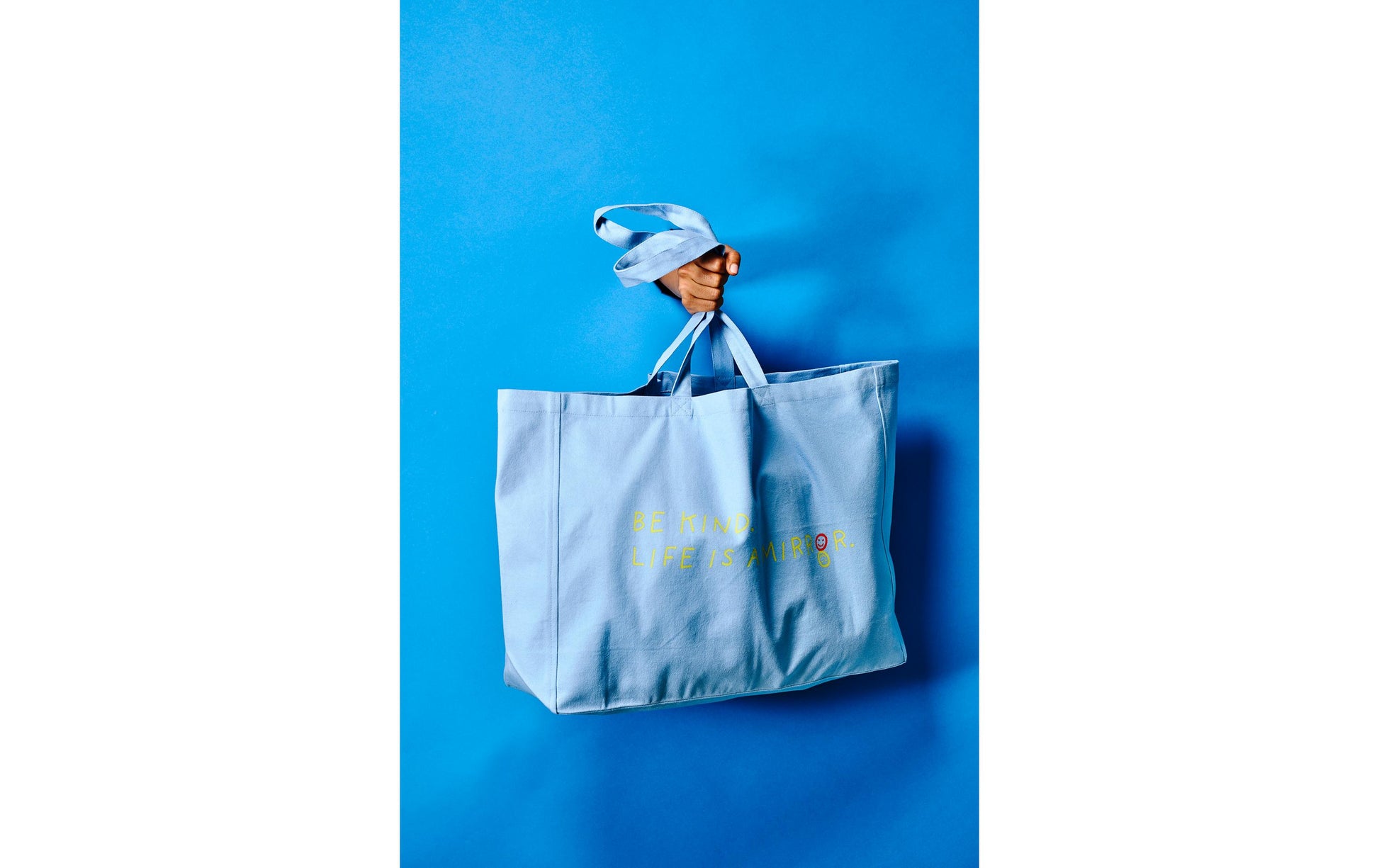 Chic-mic Stofftasche, Baumwolle, Blau, 140×420×480 mm, Innentasche, GOTS