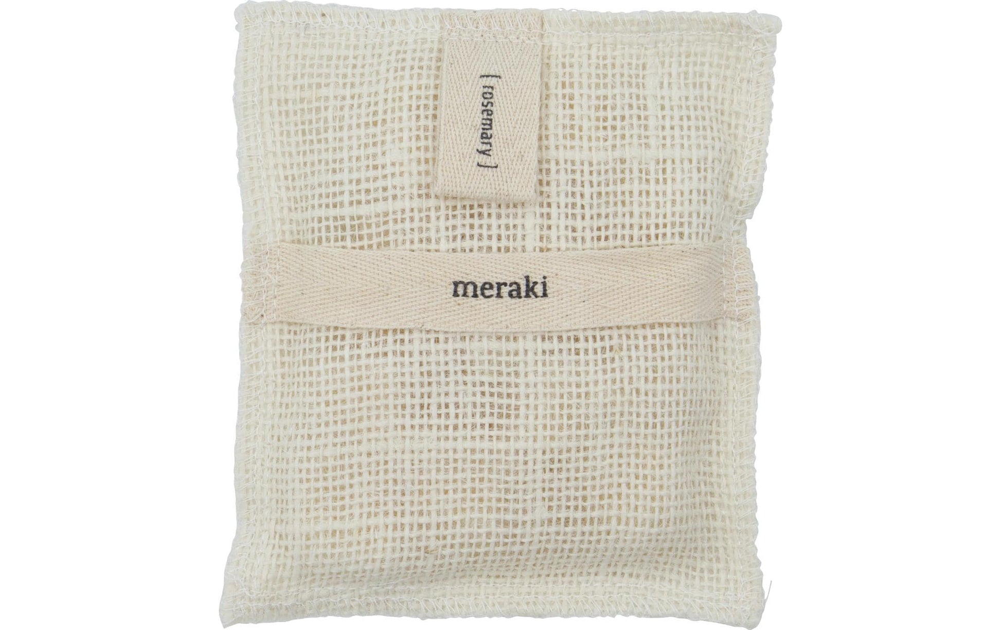 Cisco Meraki Tools Waschhandschuh – Rosmarin – 15,5 × 13 cm – Jute, beige