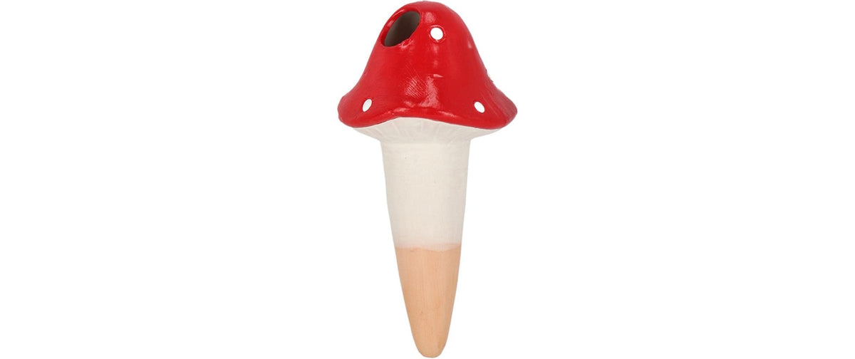 Esschert Design Bewässerungshilfe Fliegenpilz – Ø 8,3 × 16,4 cm – Mehrfarbig