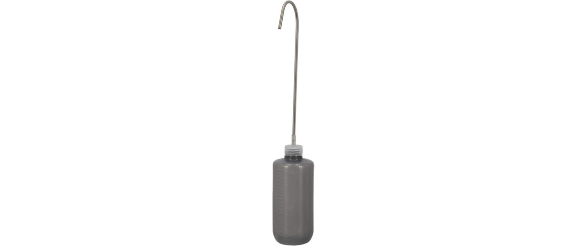 Esschert Design Giesskanne 0,5 l, Ø 7,2 cm × 41,2 cm, grau, Edelstahl, mit Sprinklerkopf