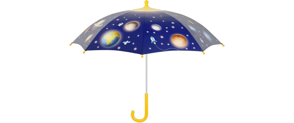 Esschert Design Stockschirm – Ø 70 cm, L 60 cm – dunkelblaue Planeten