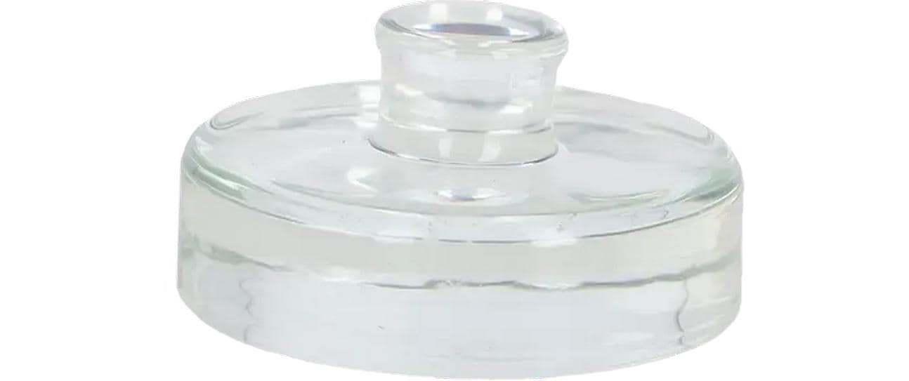 Esschert Design Fermentier-Stampfer Ø 7 × 3,6 cm, Glas, Transparent, für Flaschen