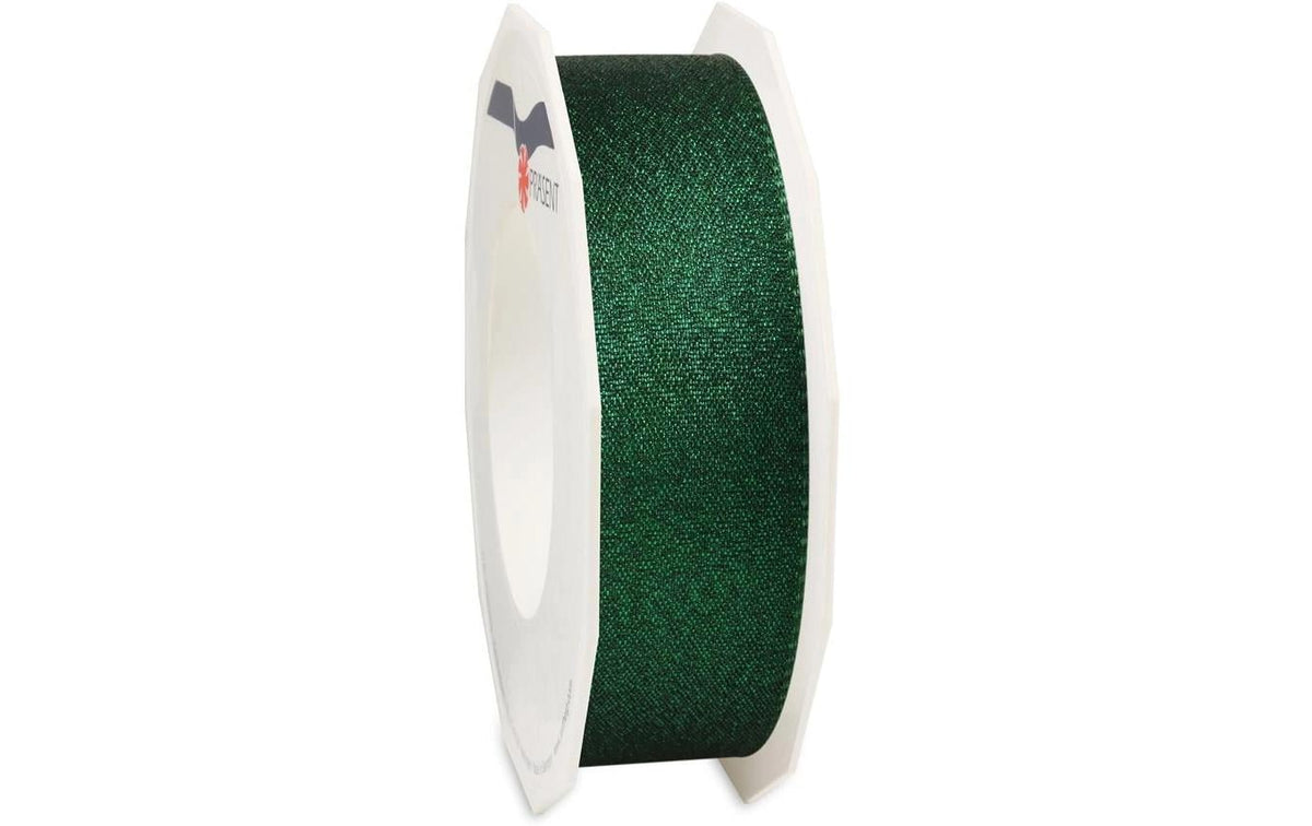 Pattberg Geschenkband, Drahtkante, Grün, 25 mm × 20 m