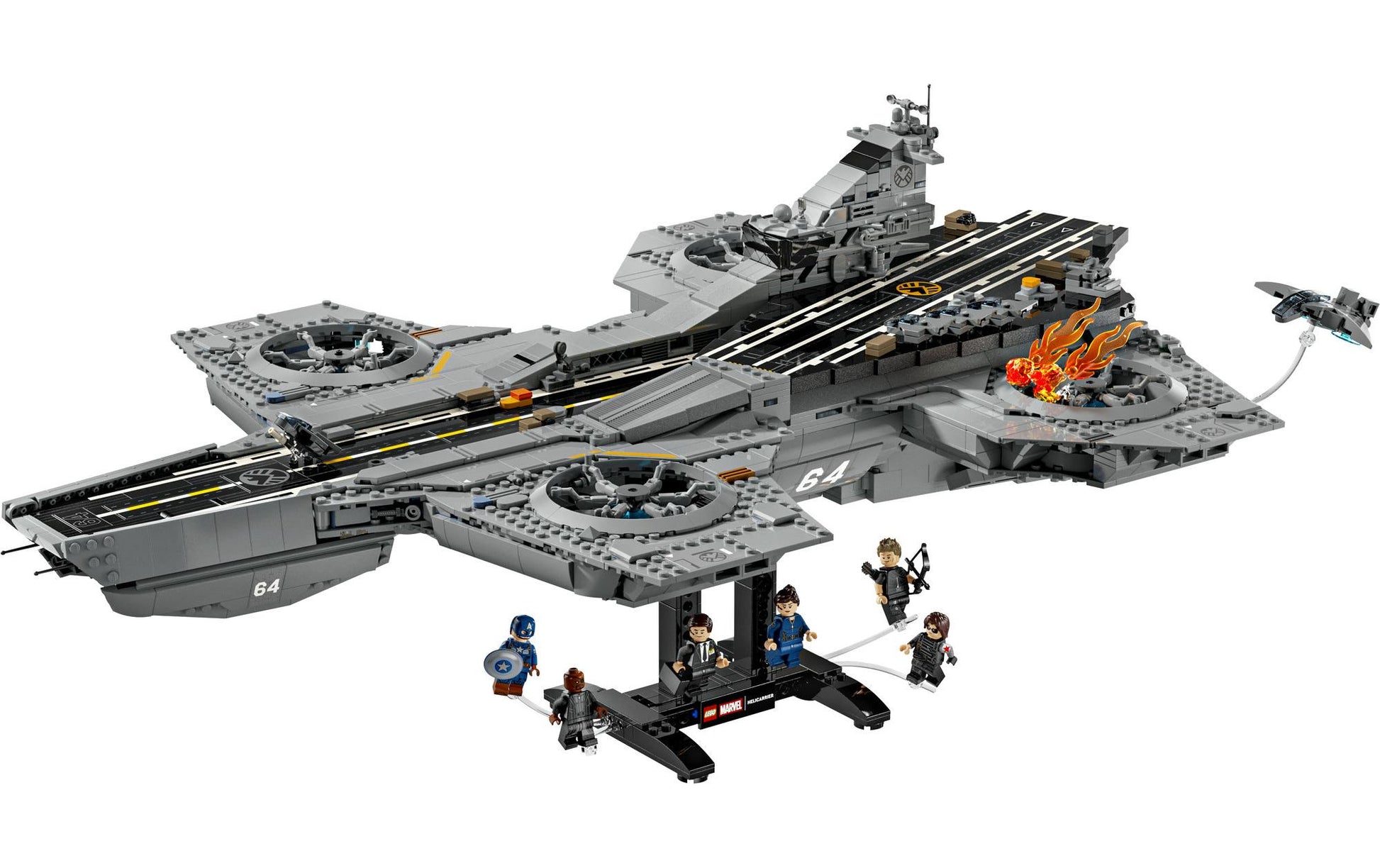 LEGO Set S.H.I.E.L.D. Helicarrier – 3057 Teile – 37,8 × 15,7 × 55,5 cm – ab 18 Jahren – Marvel