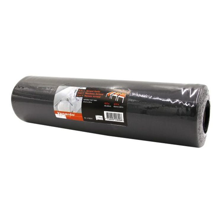 Venardo tableline Venardo Tischläufer auf Rolle – 30 cm×24 m, Papier (Airlaid), Schwarz