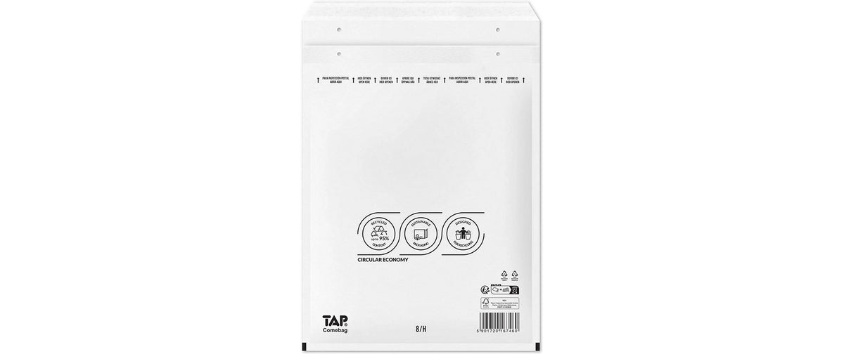 Antalis Luftpolstercouvert – 200 × 275 mm, weiss, Papier