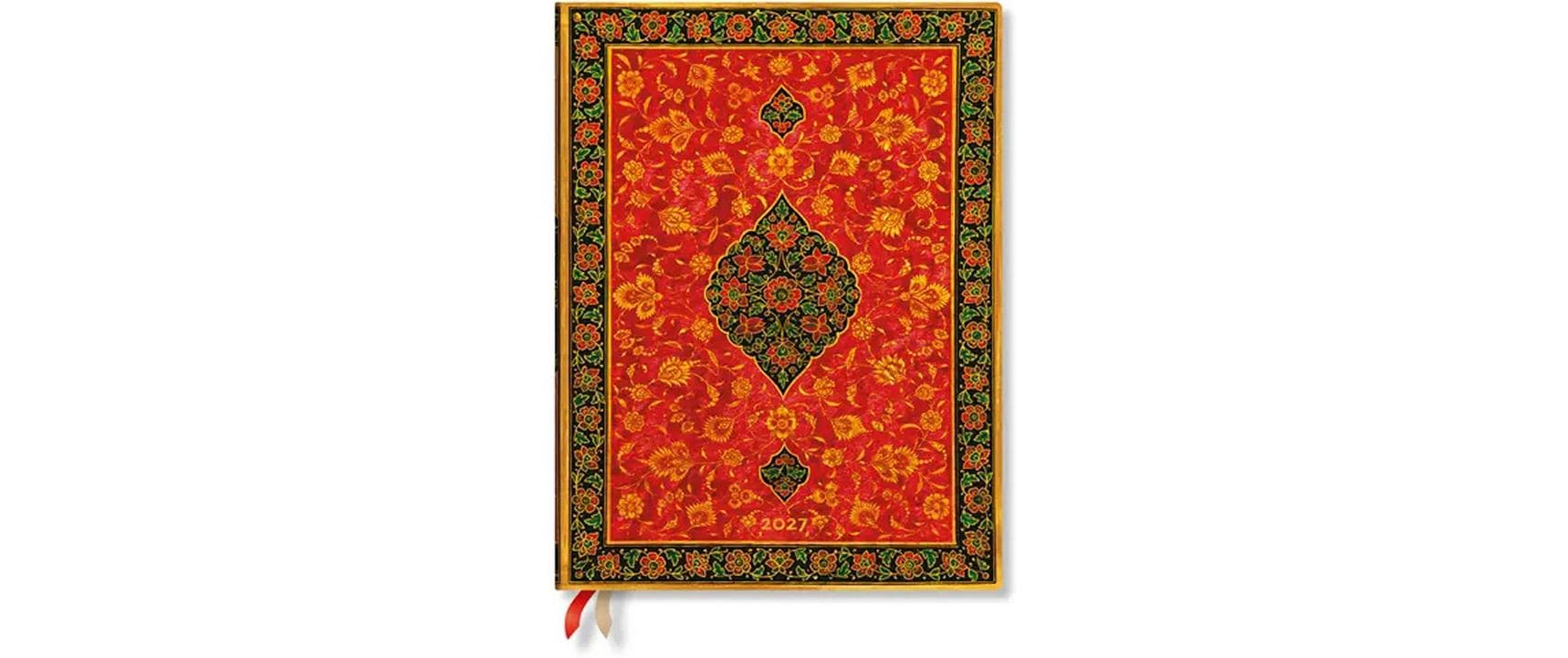 Paperblanks Leila – Wochenagenda 2027, 1 Woche/2 Seiten, 18 × 23 cm, Hardcover